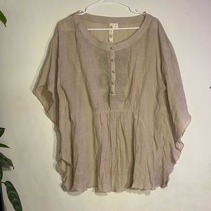 ADIVA FLOWY TAN TOP SIZE M